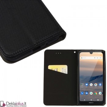 Telone smart magnet serijos atverčiamas dėklas - juodas (NOKIA 1.3) Telone smart magnet serijos atverčiamas dėklas - juodas (NOKIA 1.3)